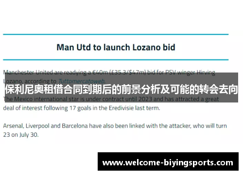 保利尼奥租借合同到期后的前景分析及可能的转会去向