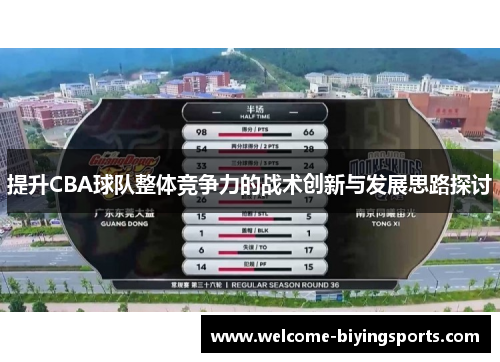 提升CBA球队整体竞争力的战术创新与发展思路探讨