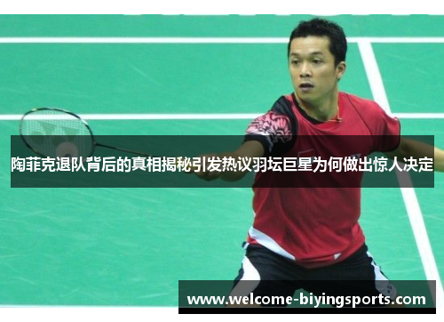 陶菲克退队背后的真相揭秘引发热议羽坛巨星为何做出惊人决定
